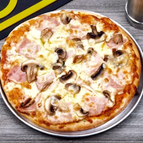 Pizza Personal Pollo y Champiñones