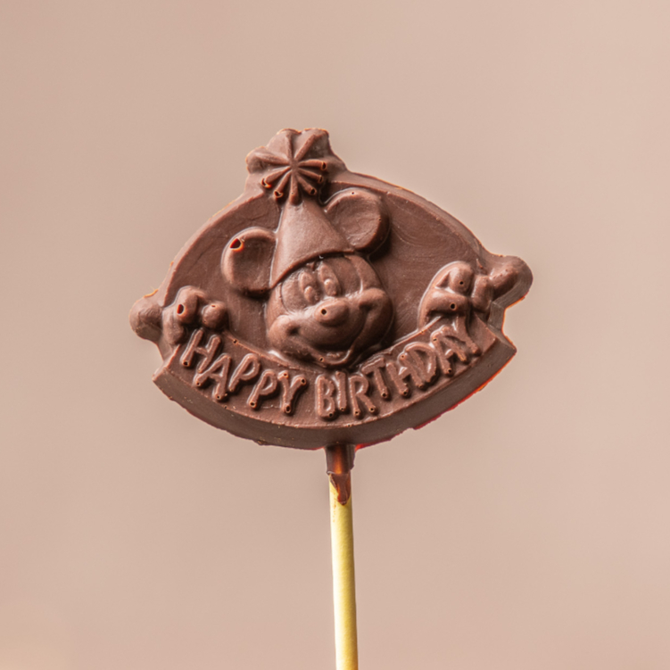 Paleta de Mickey Chocolate Semiamargo (1 Ud)