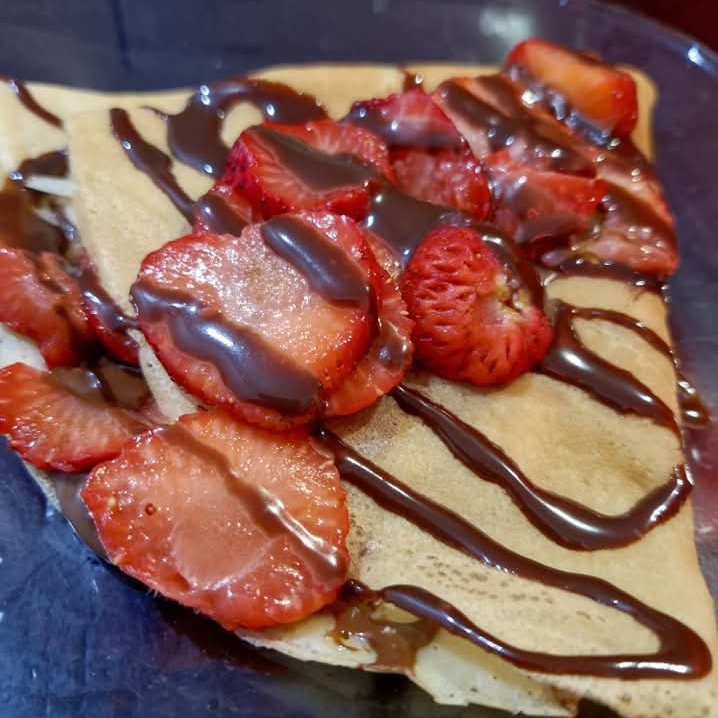 Creppa de fresa con Queso Crema