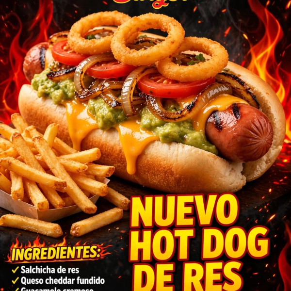 Hot dog de Res