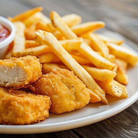Media Orden de Nuggets con Papas para Los Peques