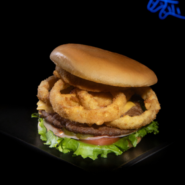 Hamburguesa con Aros de Cebolla PROMO