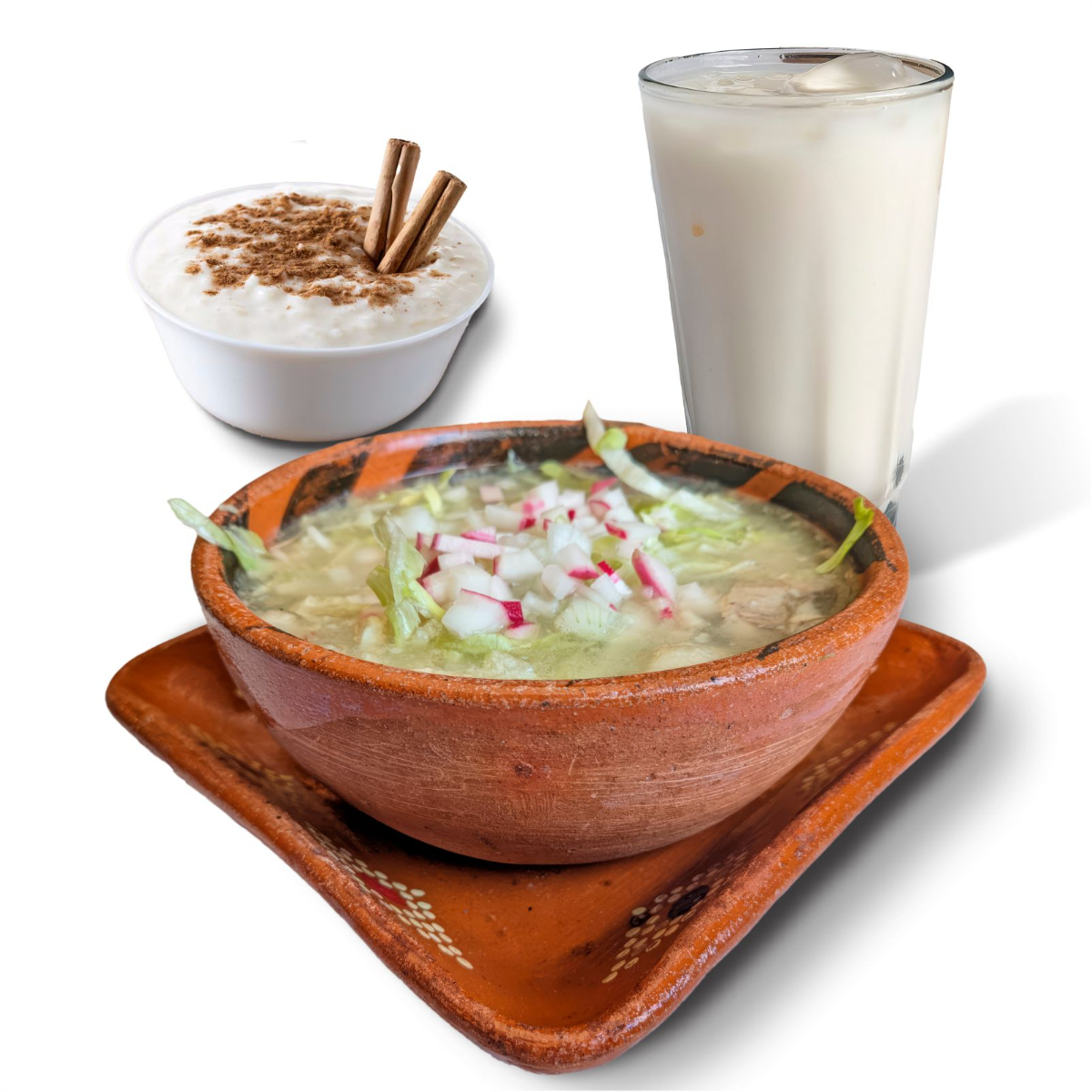¡Hazlo Paquete! ( Pozole Bl + Horchata + Postre )