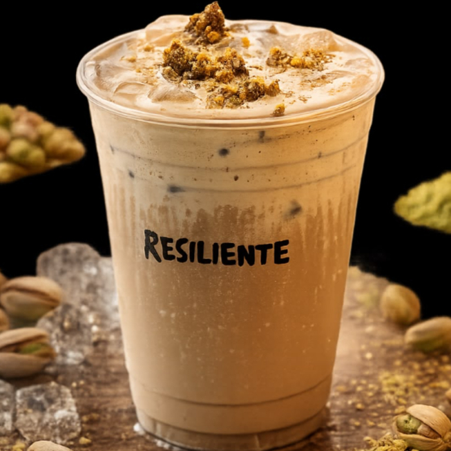 Foamy latte pistacho | 16oz