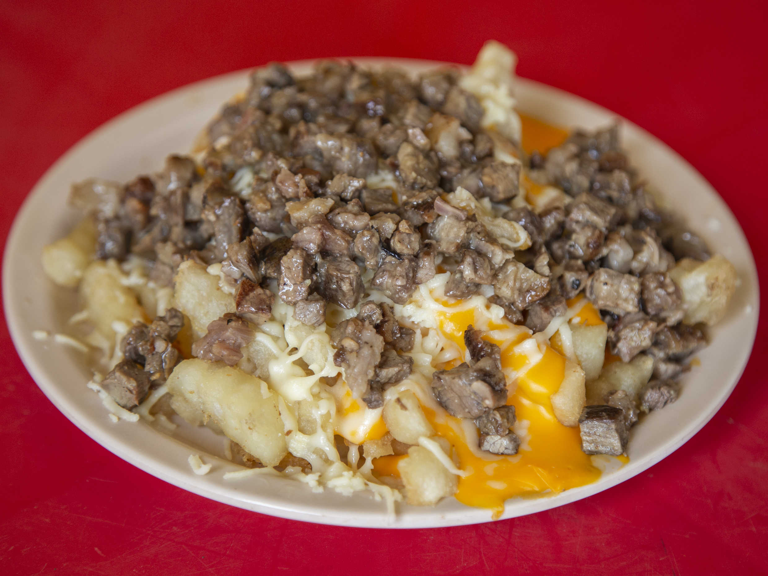 Papas con Doble Queso y Carne