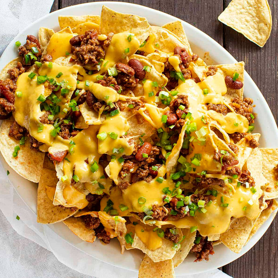 Nachos Preparados con Carne Molida