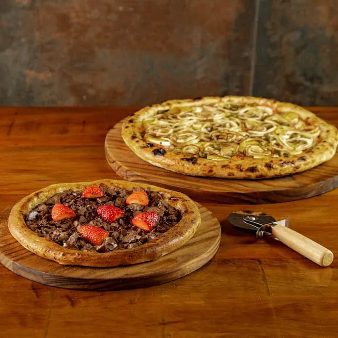 Pizza Salgada e Doce