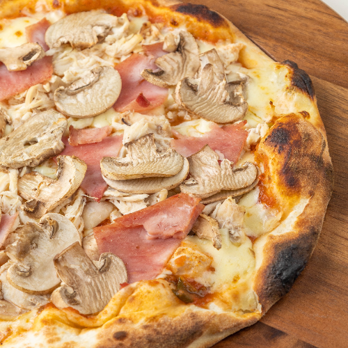 Pizza Pollo Champiñon