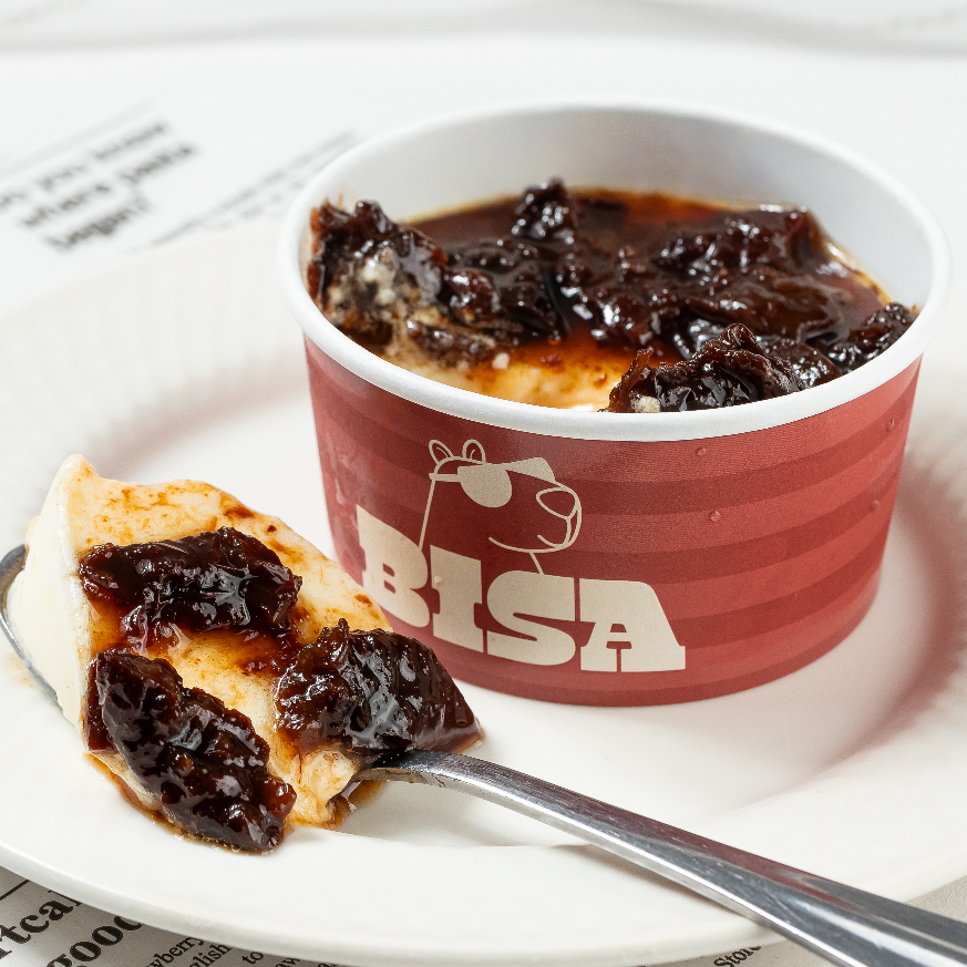 Delicioso manjar de coco com calda artesanal de morango ou ameixa
120ml