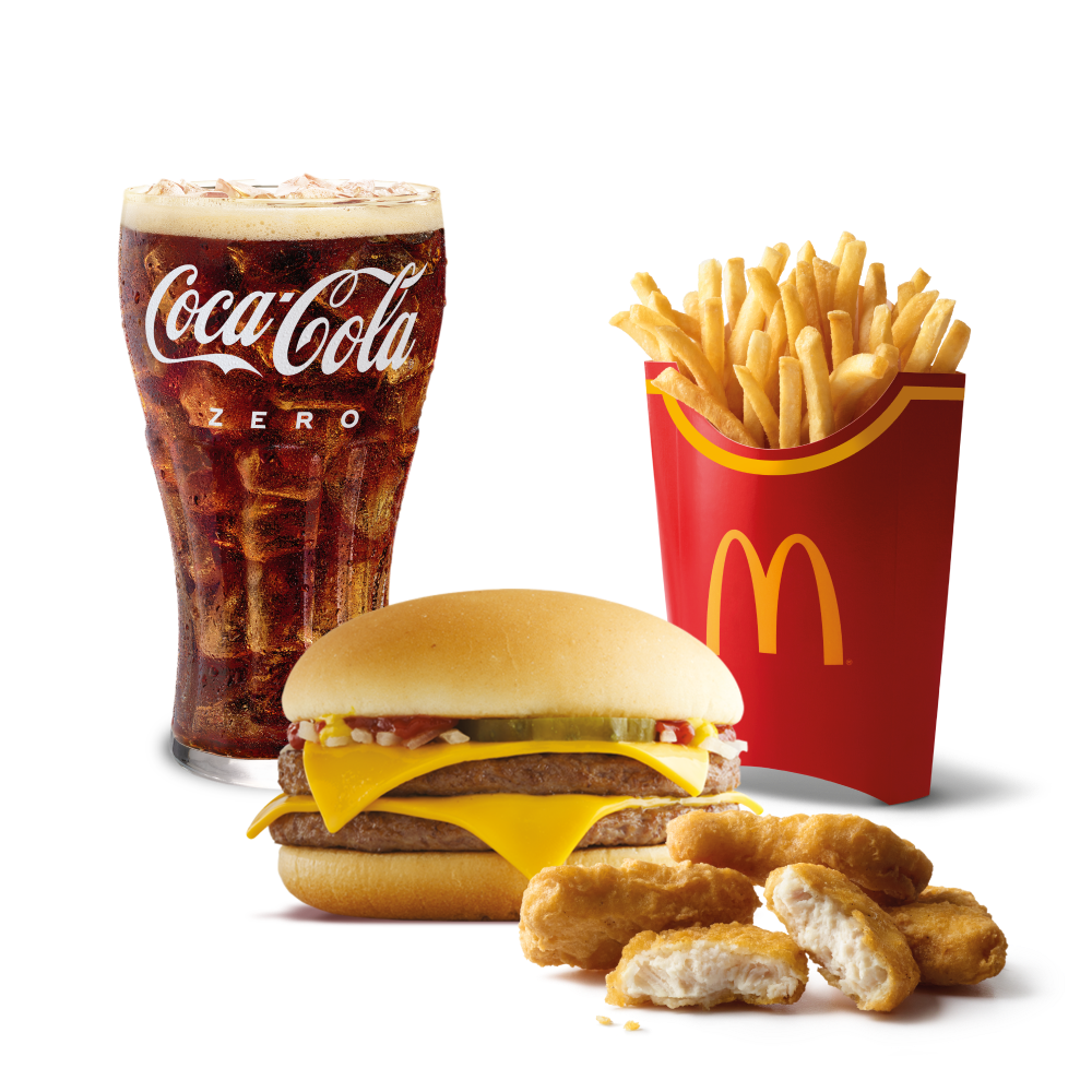 McCombo Grande Doble Hamburguesa con queso + 4 Chicken McNuggets