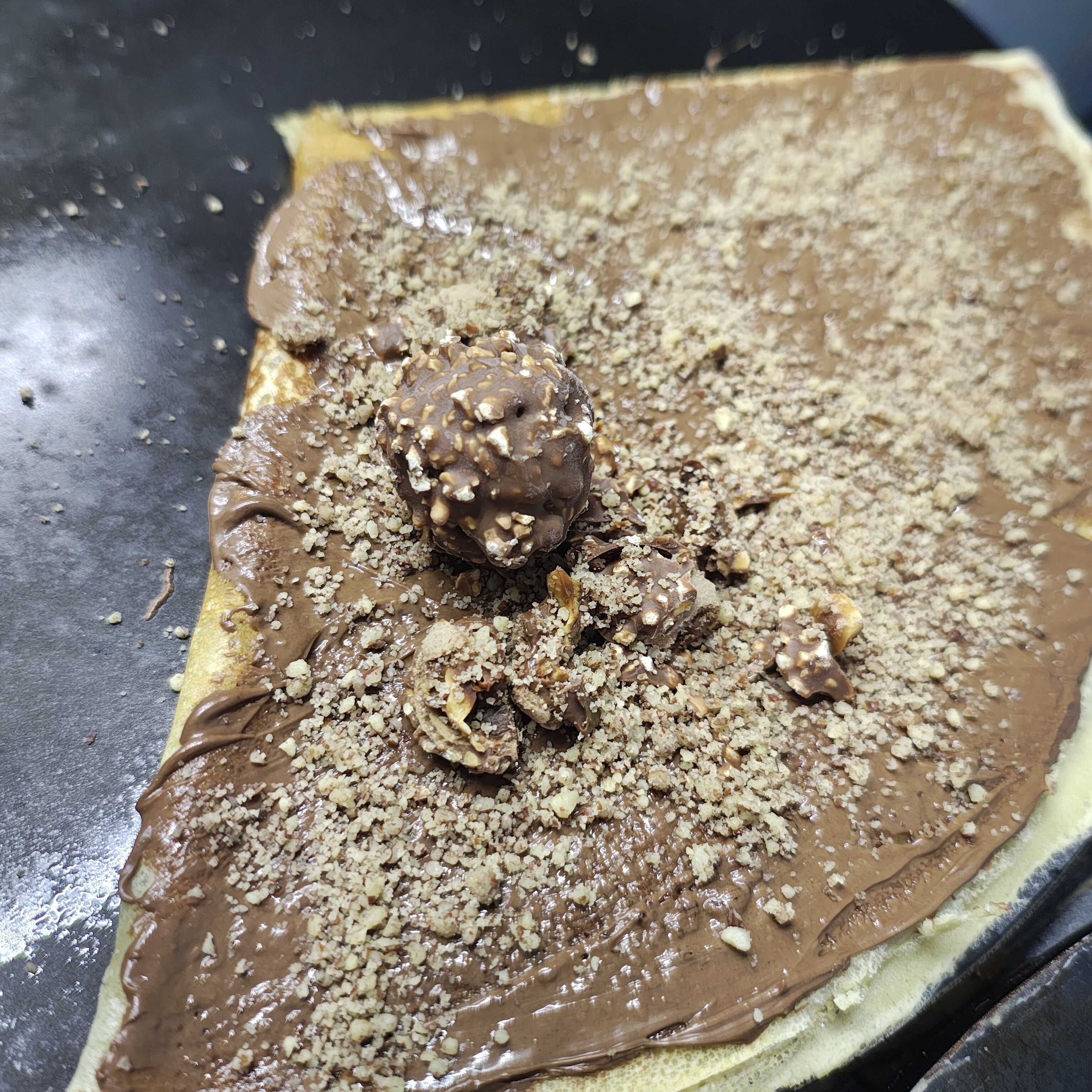 Ferrero con nutella y nuez