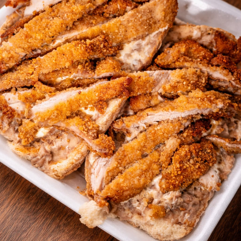 Molletes de milanesa