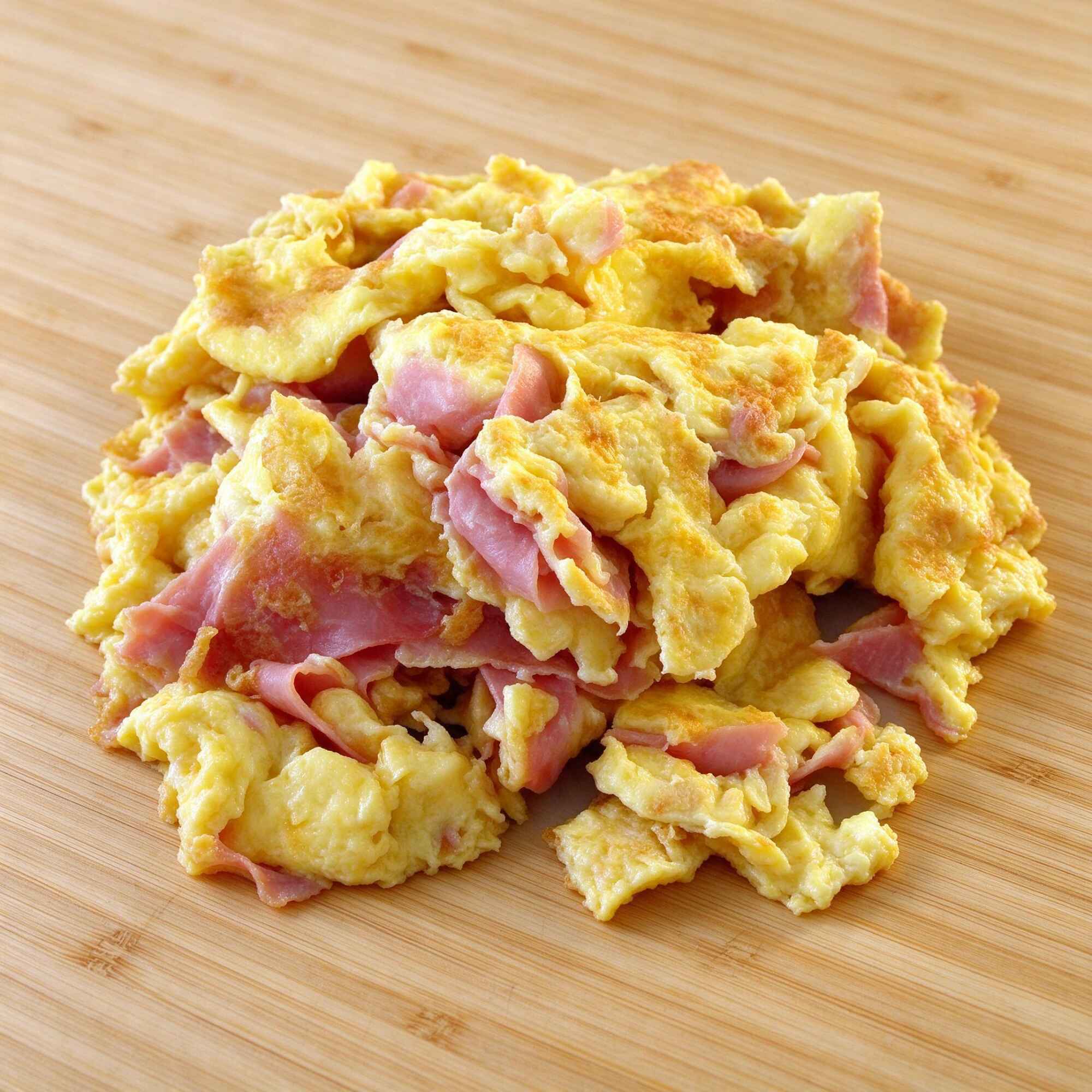 Huevos con jamón. (Desayuno)