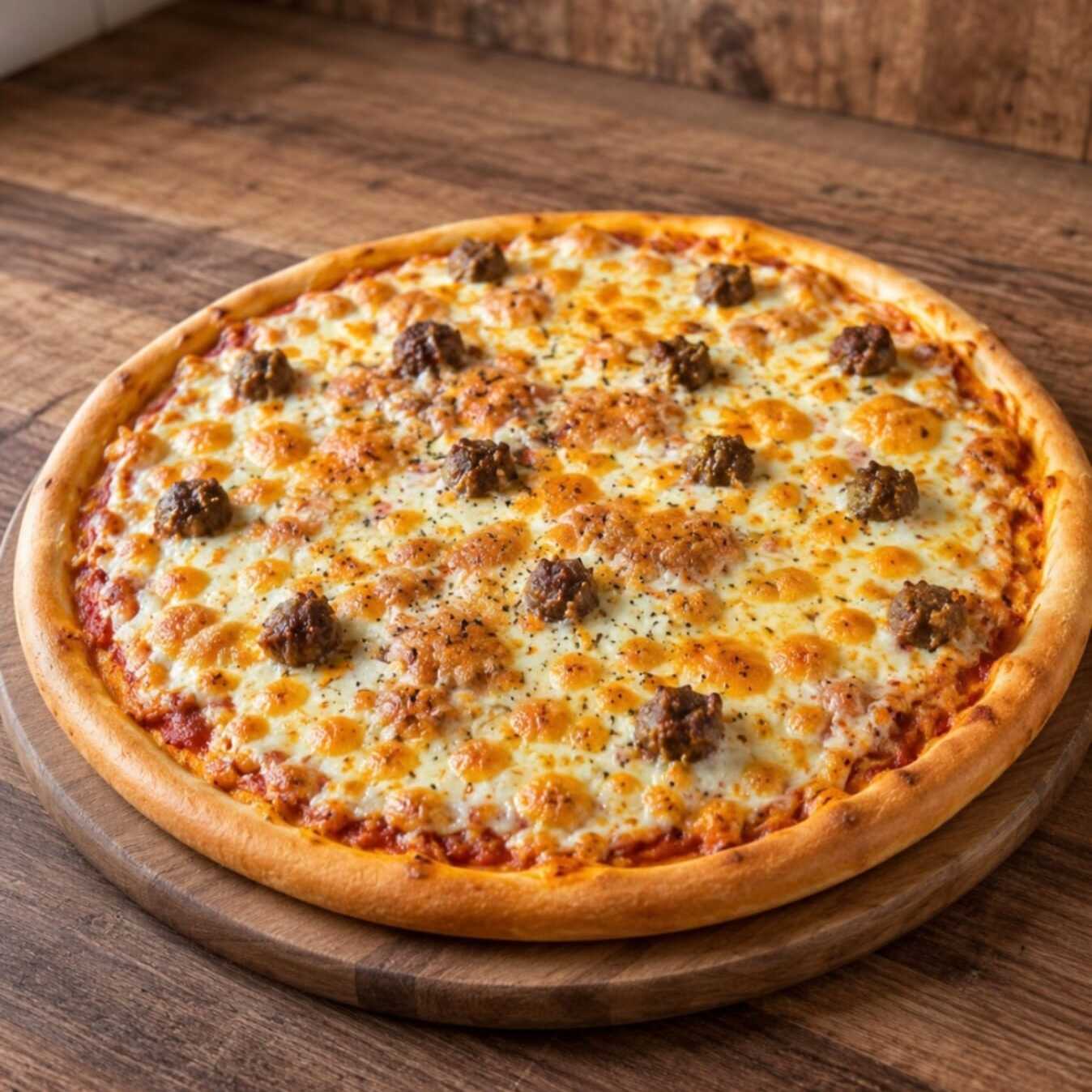 Pizza Grande de Sujuk Sírio 35cm ( 10 dias ) preparada com molho de tomate, queijo muçarela e a tradicional linguiça síria sujuk, trazendo um sabor intenso e marcante em cada fatia.
-----tags-----
esfiha, muhammara, comida árabe, culinária síria, artesanal, gourmet, delivery, almoço, jantar, lanche, assado, forno, especialidade da casa, ingredientes frescos, sabor oriental