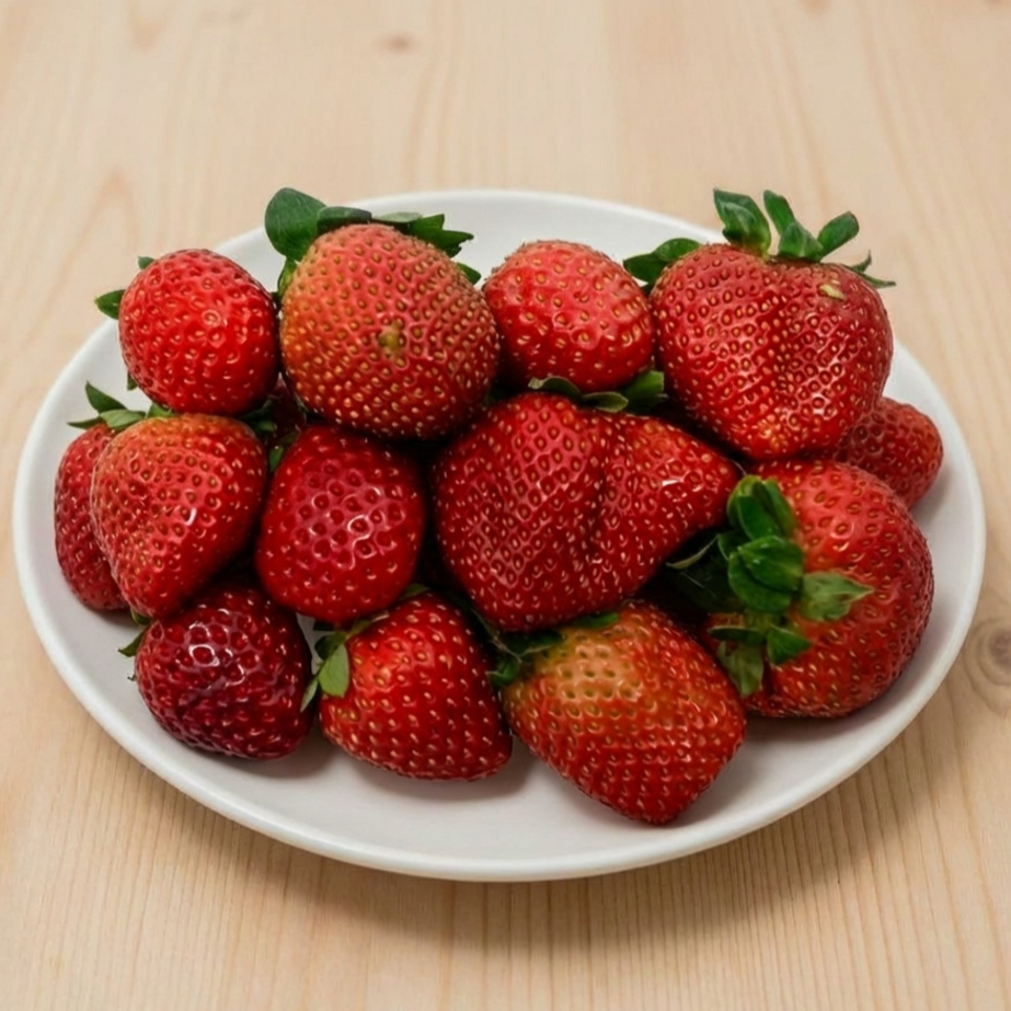 Bandeja De Morangos Maduros