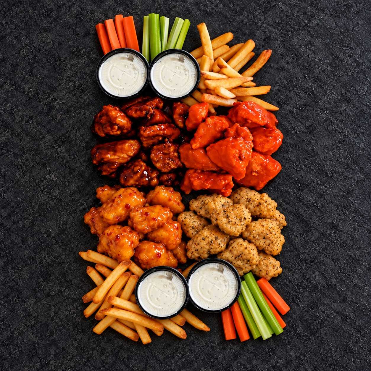 Boneless 1 kg 3 Salsas