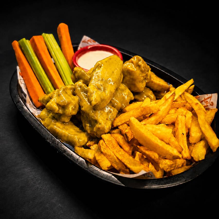 x18 Piezas + Papas Fritas