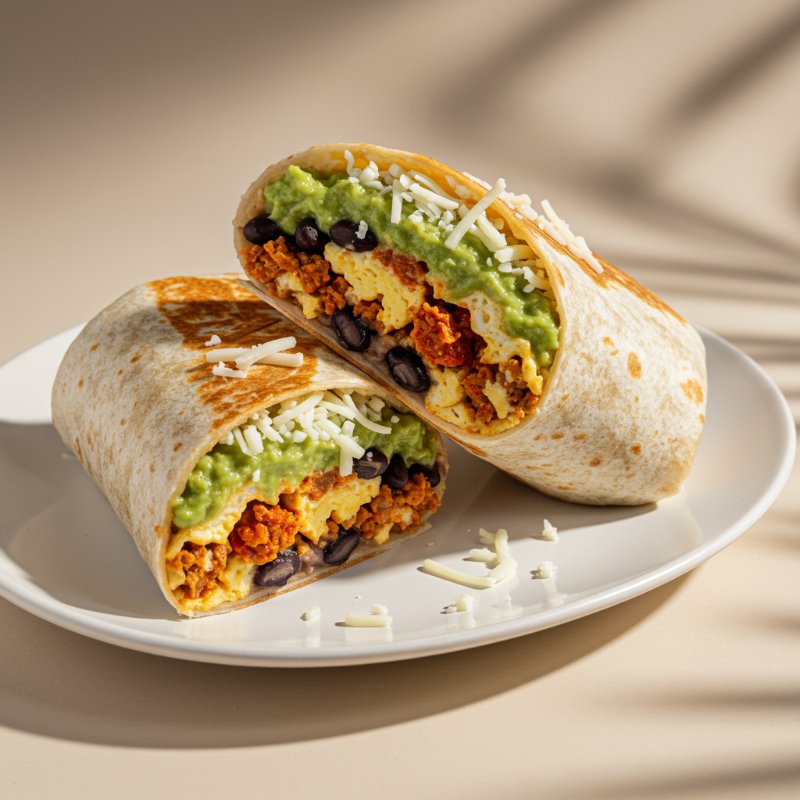 Burrito De Huevo Con Chorizo
