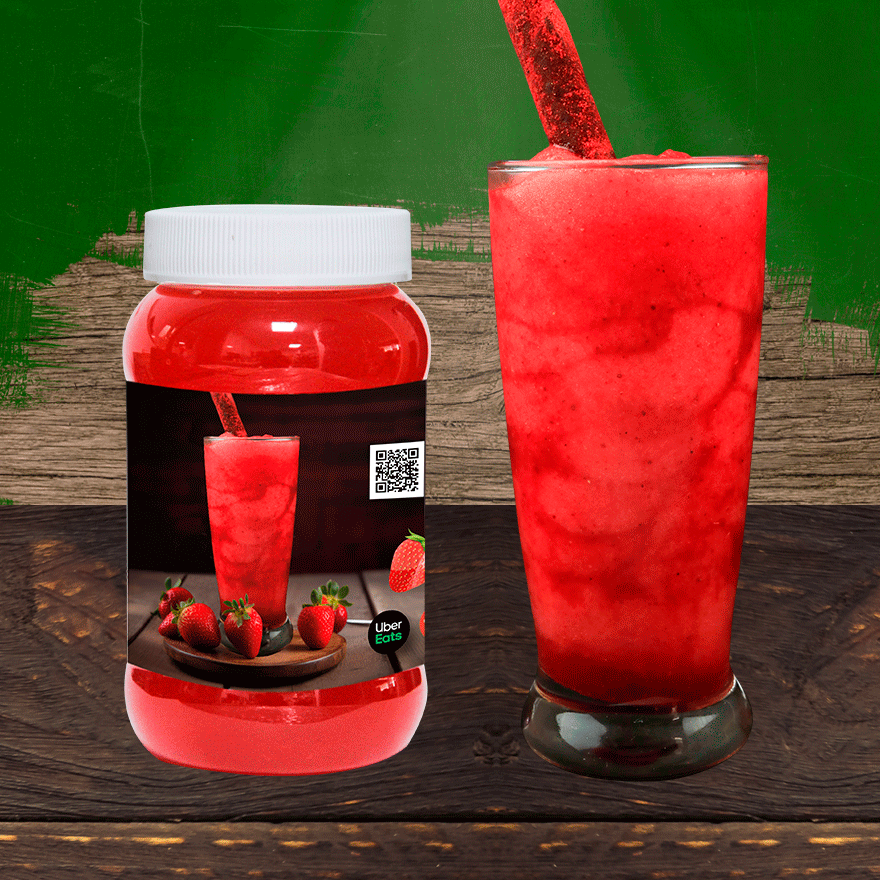 Frappe De Fresa de Agua 500 ml