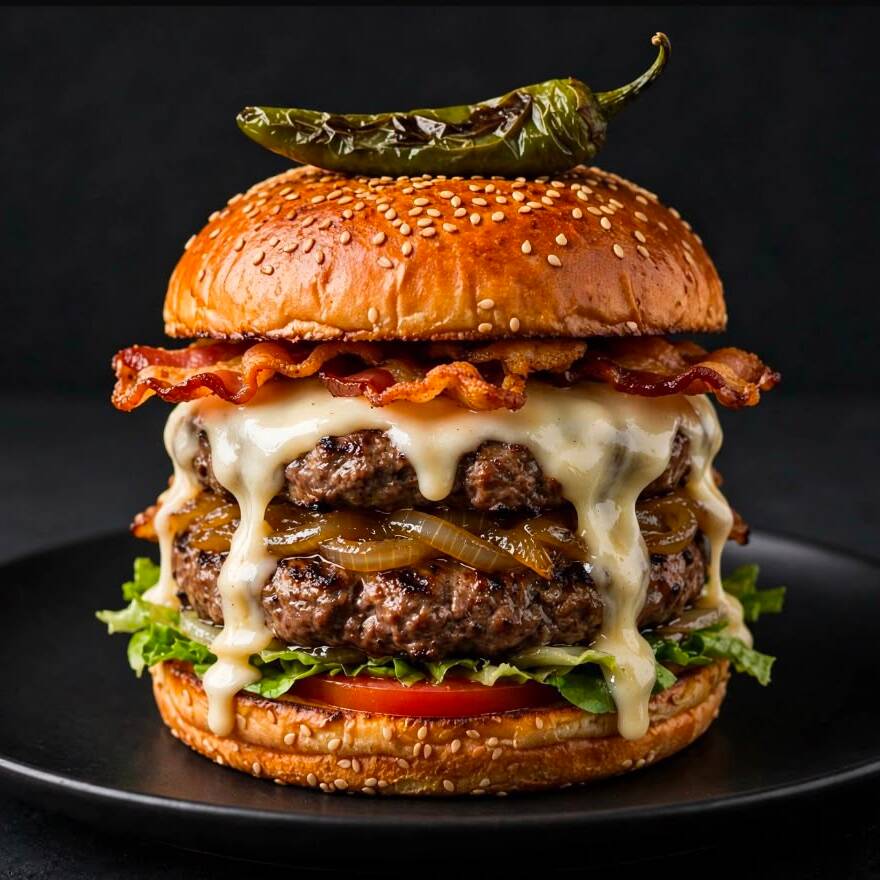 BURGER DOBLE CON QUESO