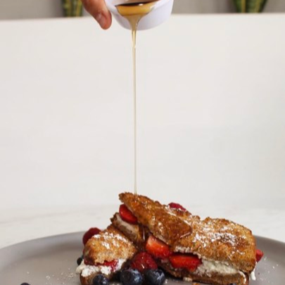 Frech Toast Relleno de Queso Ricotta