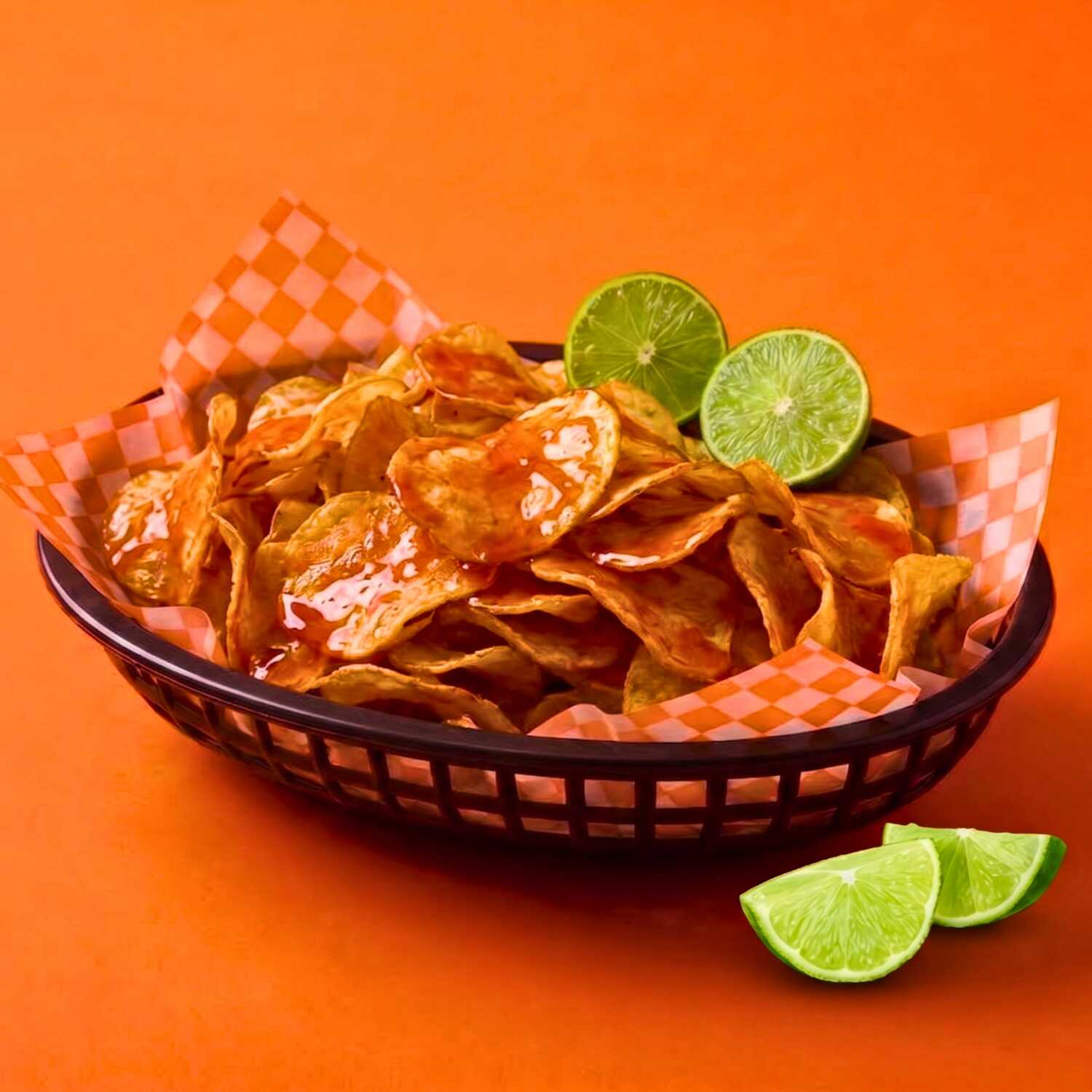 Papas Botaneras con Salsas Negras