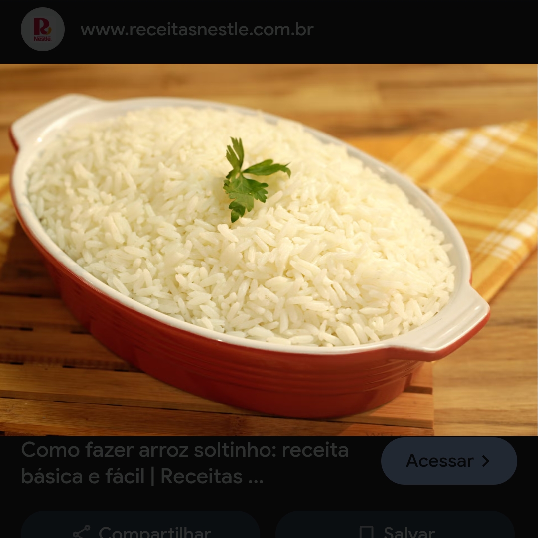 Arroz branco a porção