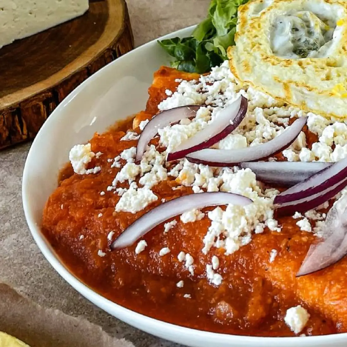 enchiladas rojas