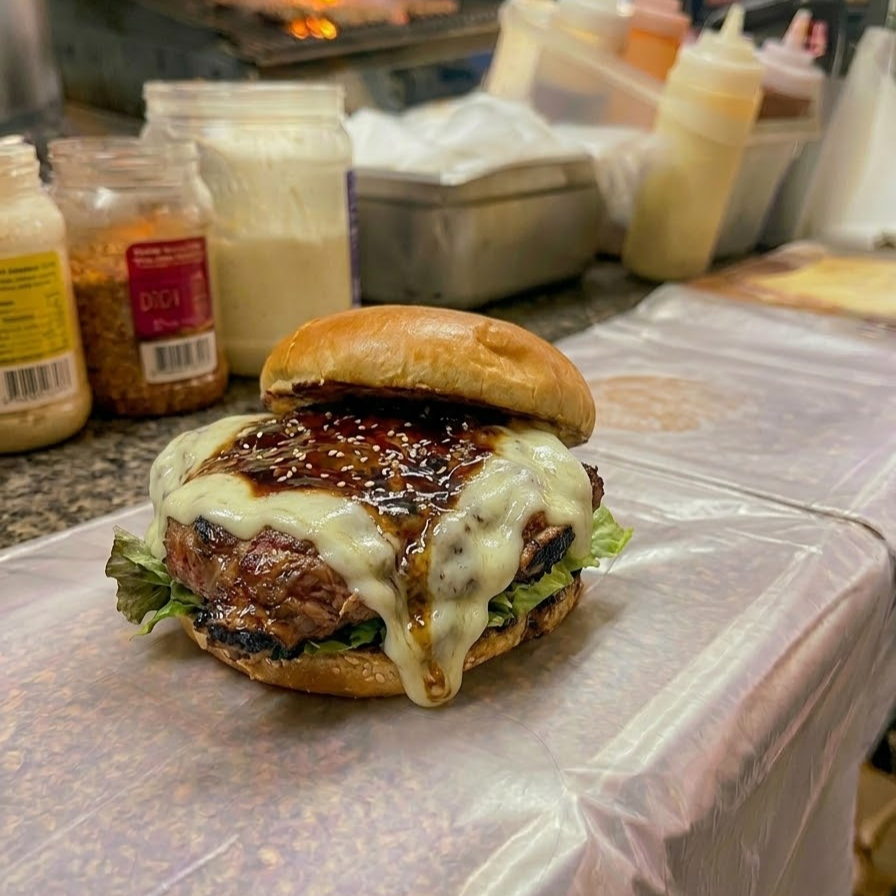 Hamburguesa Sencilla de BBQ