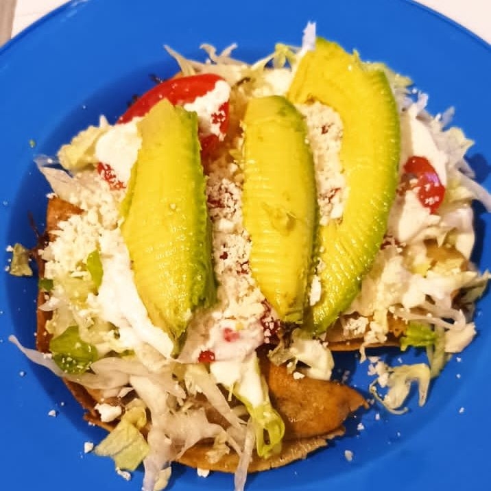 Tacos Dorados Desebrada con Rajas