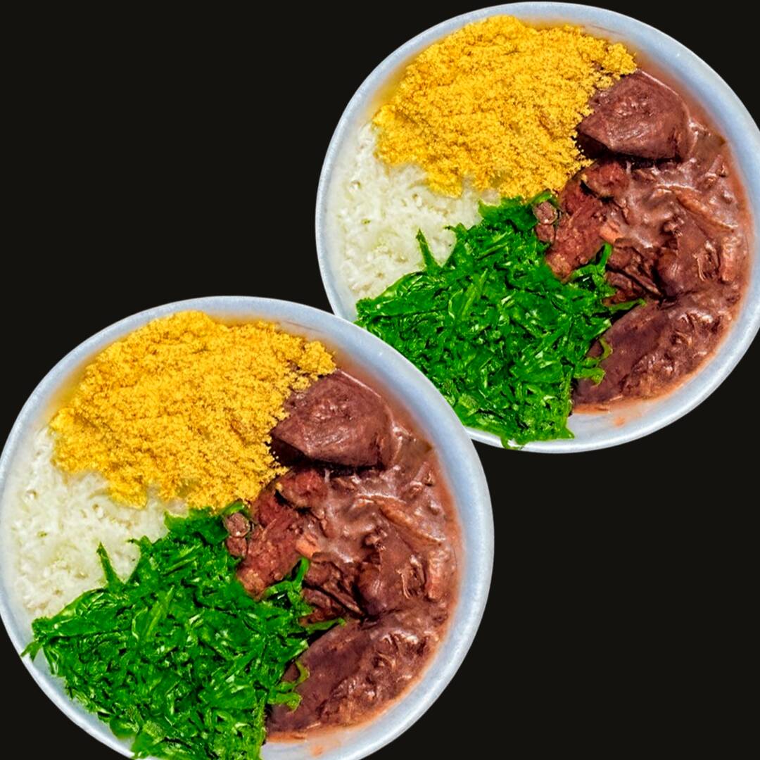 Arroz , feijão , couve , farofa , lombo , costela , calabresa