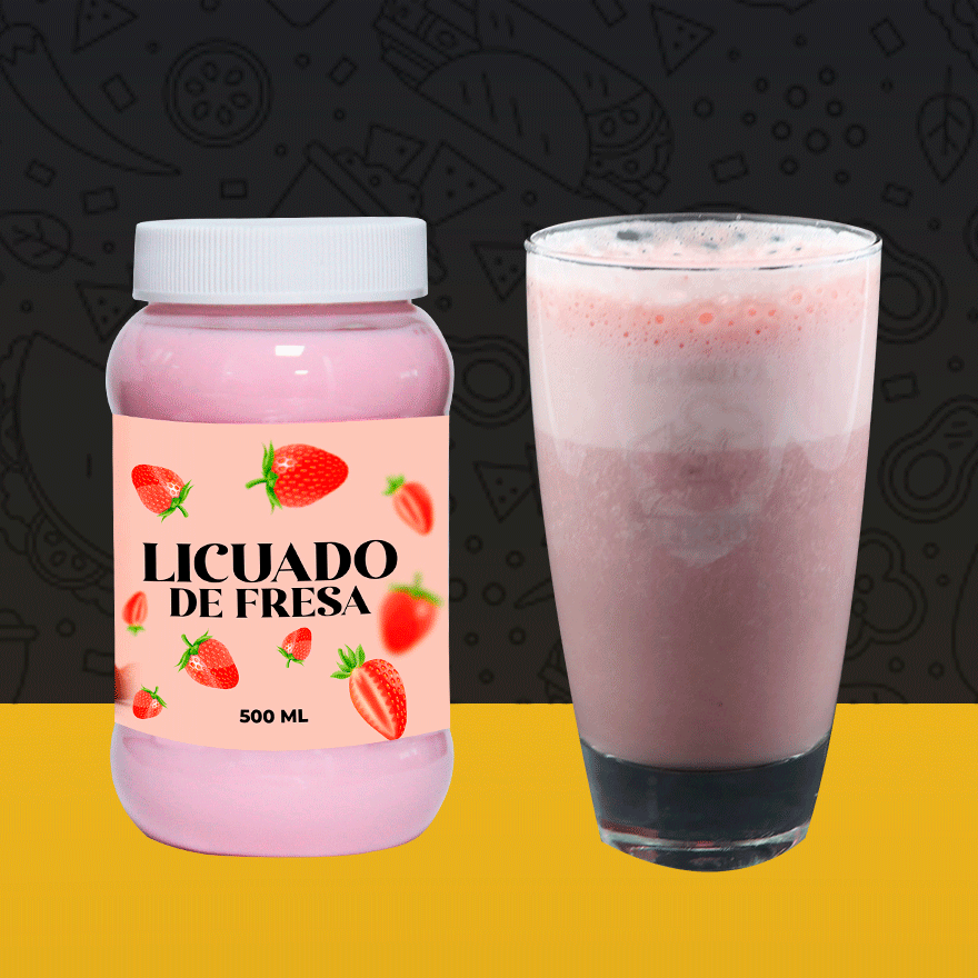 Licuado De Fresa 500 Ml