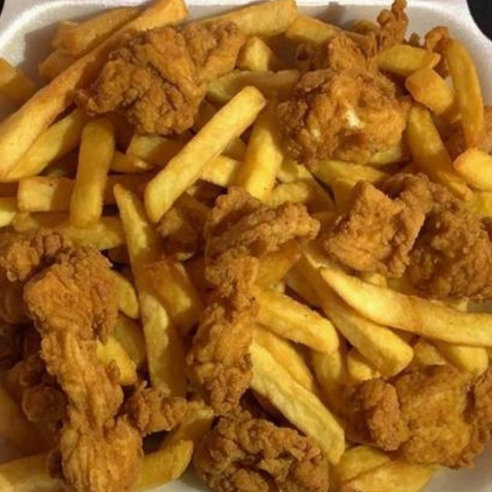 Palomitas de Pollo con Papas