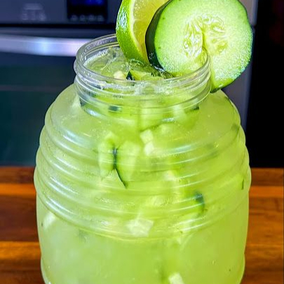 AGUA DE LIMÓN C/PEPINO (Agua Fresca 1Lt).