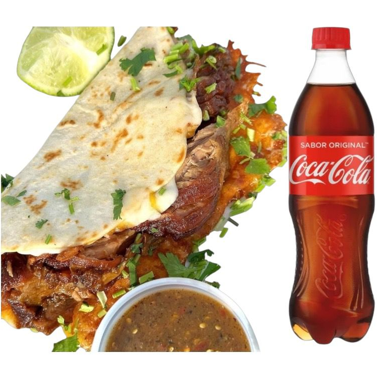 Quesadilla con Carne + Refresco