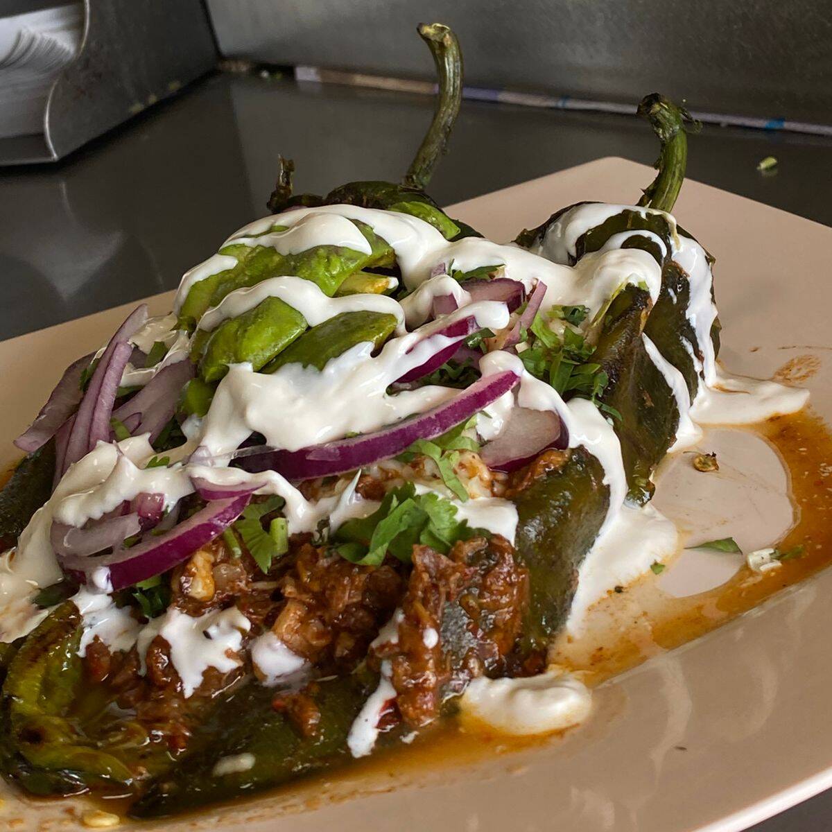 Chiles Poblanos Rellenos  a Elegir
