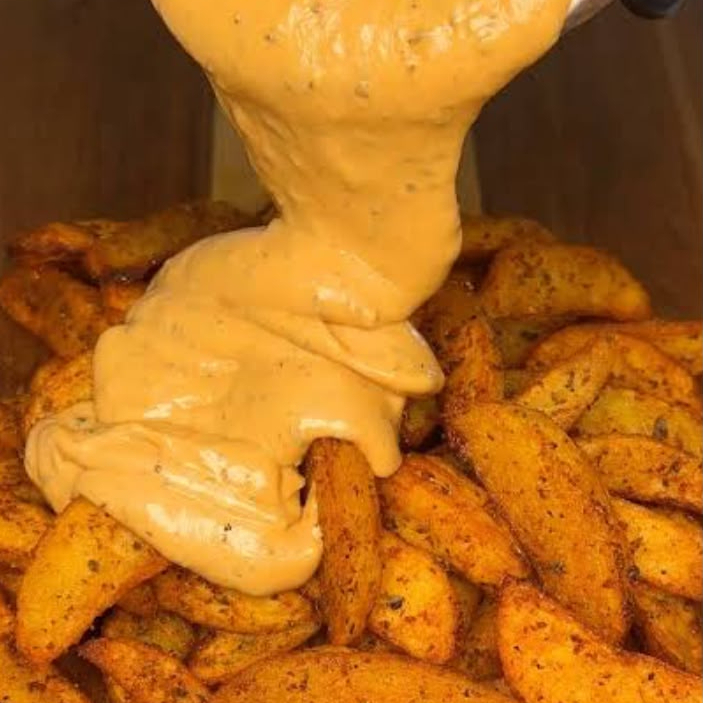 Papas gajo con queso