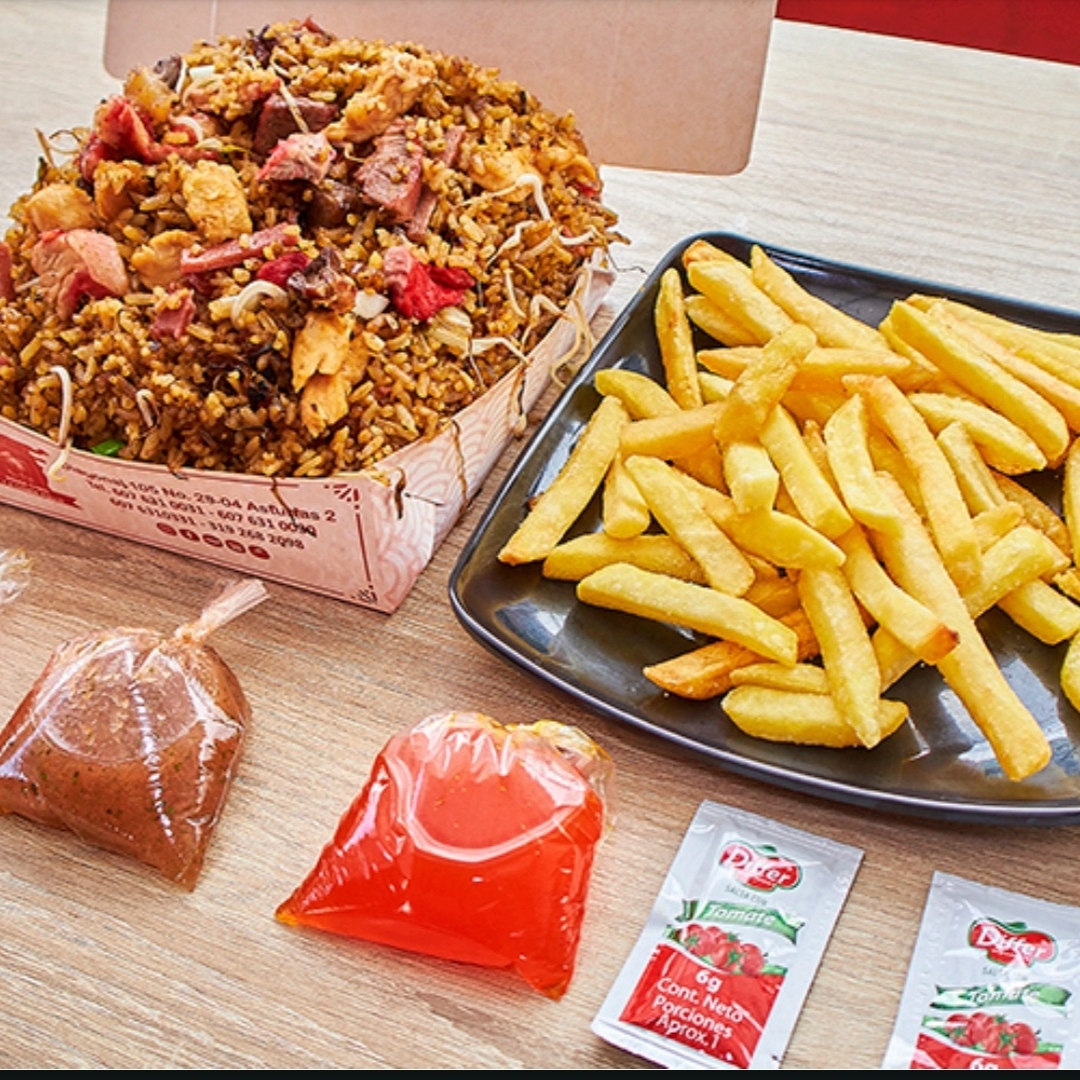 Arroz Chino Caja Mediana más Francesa