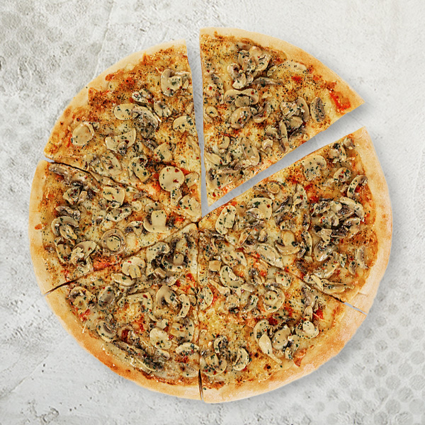 Pizza M 6 Porciones Champiñones
