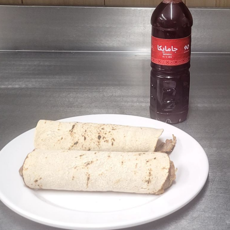 COMBO BAGDAD 2 Taco Árabe + Agua de Jamaica