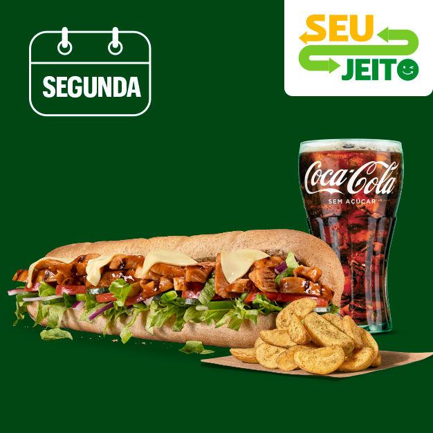 Frango Teriyaki 30cm + Bebida + Cookie