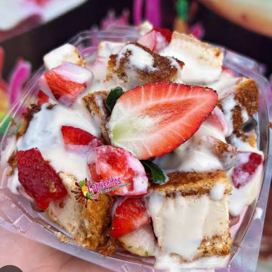 Domo fresas con crema sin azúcar