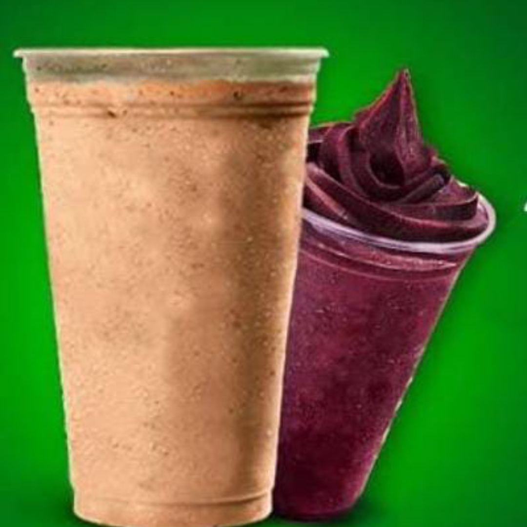 Açaí tradicional completo de 330ml + guaraná do Amazonas copo de 400ml