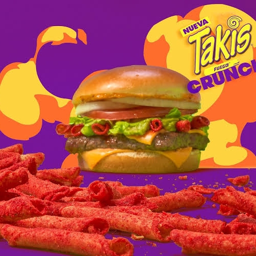 Takis Burguer Fuego😋😋😋😋