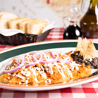 Chilaquiles del Zócalo Rojos