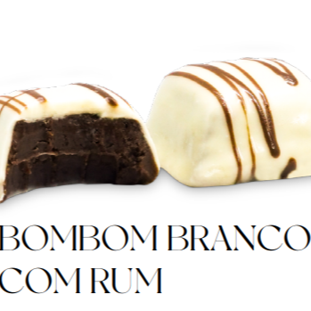 Bombom branco com rum 13g