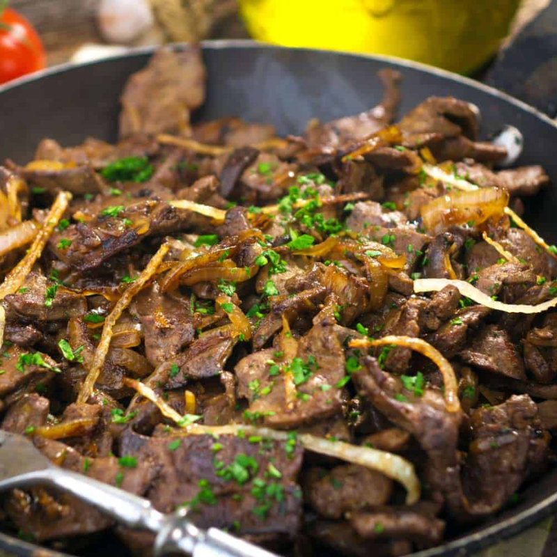 Hígado Encebollado + 3 Complementos