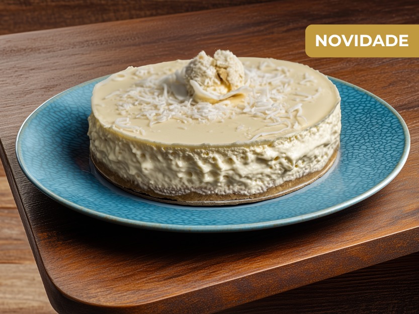 Rende de 08 a 10 fatias. Pesa aprox. 700g. Vendida congelada, descongelar por 40 minutos em temperatura ambiente antes de consumir. Contém ou pode conter glúten, leite, ovos e coco. Conservar refrigerada, não recongelar. Consumir em até 3 dias.
Leveza, paz, doçor e pura cremosidade! Esta torta foi desenhada para momentos de tranquilidade, trazendo o coco em flocos generosos sobre um creme delicado e fresco que derrete na boca sem pesar. Com base amanteigada de biscoito maizena, é a sobremesa