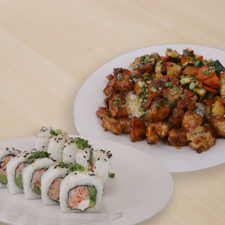 Teriyaki de Pechuga + California Roll