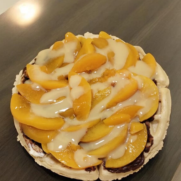 Waffle Durazno